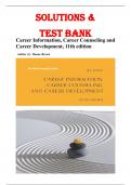 Solutions and Test Bank - Career Information&comma; Career Counseling&comma; and Career Development 11th Edition by Duane Brown