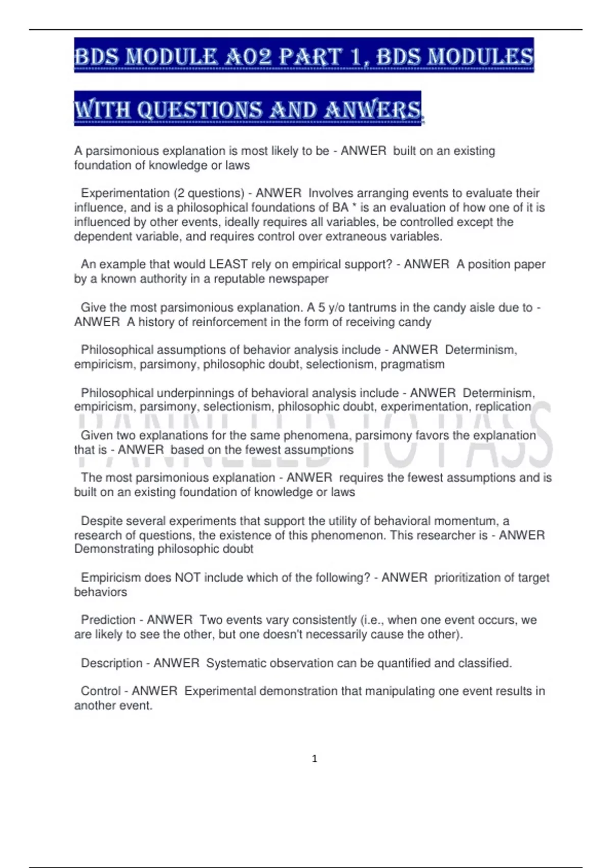 BDS module A02 part 1, BDS Modules - BDS module A02 part 1, BDS Modules ...