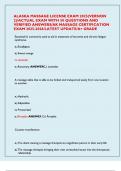 ALASKA MASSAGE LICENSE EXAM 2025&lpar;VERSION 2&rpar;&sol;ACTUAL EXAM WITH 50 QUESTIONS AND VERIFIED ANSWERS&sol;AK MASSAGE CERTIFICATION EXAM 2025-2026&sol;LATEST UPDATE&sol;A&plus; GRADE