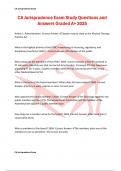 CA Jurisprudence Exam Study Questions and Answers Graded A&plus; 2025