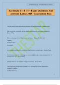 Xactimate Lvl 1 Cert Exam Questions And Answers &vert;Latest 2025 &vert; Guaranteed Pass