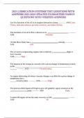 2025 LUBRICATION SYSTEMS TEST QUESTIONS WITH ANSWERS 2025-2026 UPDATED GUARANTEED PASS&sol;55 QUESTIONS WITH VERIFIED ANSWERS
