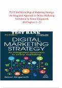 TEST BANK for Digital Marketing Strategy An Integrated Approach to Online Marketing 3rd Edition by Simon Kingsnorth&period;&period;pdf 9780749464288