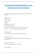 RN COMP PRACTICE 205&sol;2026 GRADED A&plus; WITH  COMPLETE QUESTIONS AND ANSWERS 