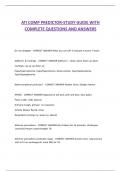 ATI COMP PREDICTOR-STUDY GUIDE WITH  COMPLETE QUESTIONS AND ANSWERS
