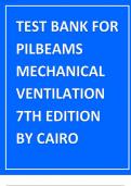 Test Bank for Pilbeams Mechanical Ventilation 7th Edition Update by Cairo&period;pdf
