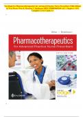 Test Bank for Pharmacotherapeutics for Advanced Practice Nurse Prescribers Fifth Edition by Teri Moser Woo & Marylou V&period; Robinson ISBN 9780803669260 Chapter 1-55 &vert; Complete Guide A&plus;