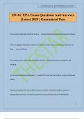 HVAC EPA Exam Questions And Answers &vert;Latest 2025 &vert; Guaranteed Pass
