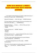 NURS 5210 MODULE 1&semi; WEEK 3 EXAM QUESTIONS WITH VERIFIED ANSWERS