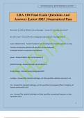 LRA 110 Final Exam Questions And Answers &vert;Latest 2025 &vert; Guaranteed Pass
