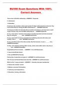 BU398 Exam Questions With 100&percnt; Correct Answers 