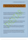 National Real Estate Exam Questions And Answers &vert;Latest 2025 &vert; Guaranteed Pass