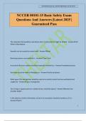 NCCER 00101-15 Basic Safety Exam Questions And Answers &vert;Latest 2025 &vert; Guaranteed Pass