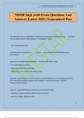 NBME high yield Exam Questions And Answers &vert;Latest 2025 &vert; Guaranteed Pass