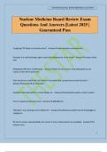 Nuclear Medicine Board Review Exam Questions And Answers &vert;Latest 2025 &vert; Guaranteed Pass