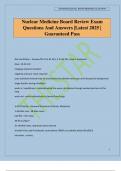 Nuclear Medicine Board Review Exam Questions And Answers &vert;Latest 2025 &vert; Guaranteed Pass