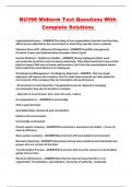 BU398 Midterm Test Questions With Complete Solutions 