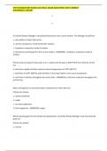 VSP FOUNDATION EXAM 2023 REAL EXAM QUESTIONS AND CORRECT ANSWERS&vert;AGRADE