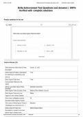 Delta Achievement Test 2025&sol;2026 LATEST&vert; 72 ACTUAL Questions and Answers &vert; 100&percnt;  Verified with complete solutions 