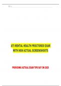 ATI MENTAL HEALTH PROCTORED EXAM  WITH NGN 