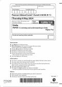 PACKAGE-&colon;&colon;2024 Pearson Edexcel Level 1&sol;Level 2 GCSE &lpar;9&ndash;1&rpar; Urdu QUESTION PAPER WITH FINAL MARKING SCHEME 100&percnt; VERIFIED