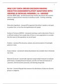 WGU C207 DATA-DRIVEN DECISION MAKING OBJECTIVE ASSESSMENT&vert;LATEST QUESTIONS WITH VERIFIED & DETAILED ANSWERS &vert; A&plus; GRADED