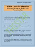 Relias RN Basic Math Ability Exam Questions And Answers &vert;Latest 2025 &vert; Guaranteed Pass