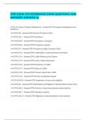 CFM EXAM CFR REFERENCES EXAM QUESTIONS AND ANSWERS &lpar;GRADED A&rpar;