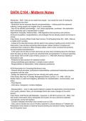 DATA C104 - Midterm Notes Exam 2025&sol;2026 Questions With Completed & Verified Solutions&period;