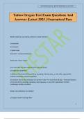 Tattoo Oregon Test Exam Questions And Answers &vert;Latest 2025 &vert; Guaranteed Pass