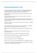 Kansas Salesperson Test Questions With 100&percnt; Correct Solutions&period;