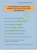 Utah Esthetician State Board Exam Questions And Answers &vert;Latest 2025 &vert; Guaranteed Pass