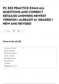 PC 832 PRACTICE EXAM ALL QUESTIONS AND CORRECT DETAILED ANSWERS NEWEST VERSION &vert; ALREADY A&plus; GRADED &vert; NEW AND REVISED