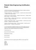 Palantir Data Engineering Certification Exam  NEWEST 2025&sol;2026 ACTUAL EXAM COMPLETE QUESTIONS AND CORRECT DETAILED ANSWERS &lpar;VERIFIED ANSWERS&rpar; &vert;ALREADY GRADED A&plus;&vert;&vert;BRAND NEW&excl;&excl;