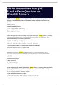 ATI RN Maternal Newborn &lpar;OB&rpar; Practice Exam Questions and Complete Answers