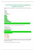 NU372 Week 2 EAQ Evolve Elsevier Immunity 40 Questions And Answers