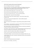 SPMT 217 Exam 1 Questions with Correct Answers Already Passed 