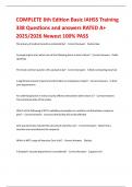 COMPLETE 6th Edition Basic IAHSS Training 338 Questions and answers RATED A&plus; 2025&sol;2026 Newest 100&percnt; PASS