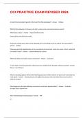 CCI PRACTICE EXAM REVISED 2024