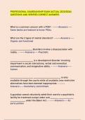PROFESSIONAL GUARDIANSHIP EXAM &lpar;ACTUAL 2025&sol;2026&rpar; QUESTIONS AND VERIFIED CORRECT ANSWERS