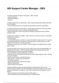 HDI Support Center Manager - DEX NEWEST 2025&sol;2026 ACTUAL EXAM COMPLETE QUESTIONS AND CORRECT DETAILED ANSWERS &lpar;VERIFIED ANSWERS&rpar; &vert;ALREADY GRADED A&plus;&vert;&vert;BRAND NEW&excl;&excl;