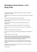 HDI Support Center Director - Unit 1 Study Guide  NEWEST 2025&sol;2026 ACTUAL EXAM COMPLETE QUESTIONS AND CORRECT DETAILED ANSWERS &lpar;VERIFIED ANSWERS&rpar; &vert;ALREADY GRADED A&plus;&vert;&vert;BRAND NEW&excl;&excl;
