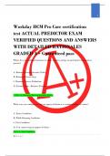 Workday HCM Pro Core certification  test ACTUAL PREDICTOR EXAM  VERIFIED QUESTIONS AND ANSWERS  WITH DETAILED RATIONALES  GRADED A&plus; Guaranteed pass 