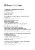 HDI Support Center Analyst NEWEST 2025&sol;2026 ACTUAL EXAM COMPLETE QUESTIONS AND CORRECT DETAILED ANSWERS &lpar;VERIFIED ANSWERS&rpar; &vert;ALREADY GRADED A&plus;&vert;&vert;BRAND NEW&excl;&excl;