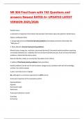NR 304 Final Exam with 742 Questions and answers Newest RATED A&plus; UPDATED LATEST VERSION 2025&sol;2026 
