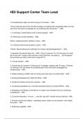 HDI Support Center Team Lead NEWEST 2025&sol;2026 ACTUAL EXAM COMPLETE QUESTIONS AND CORRECT DETAILED ANSWERS &lpar;VERIFIED ANSWERS&rpar; &vert;ALREADY GRADED A&plus;&vert;&vert;BRAND NEW&excl;&excl;