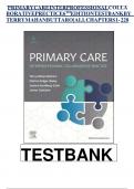 Test bank for Buttaro: Primary Care: A Collaborative Practice/ Interprofessional Collaborative Practice 6TH EDITION. All Chapters 1- 228 Questions And Answers 