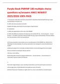 Purple Book PMHNP 100 multiple choice questions w&sol;answers ANCC NEWEST 2025&sol;2026 100&percnt; PASS