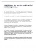 WMGT Exam One questions with verified solutions graded A&plus;