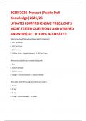 2025&sol;2026  Newest &vert;Publix Deli Knowledge&vert;2025&sol;26 UPDATE&vert;COMPREHENSIVE FREQUENTLY MOST TESTED QUESTIONS AND VERIFIED ANSWERS&vert;GET IT 100&percnt; ACCURATE&excl;&excl;